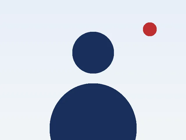 Illustrated placeholder portrait for a fictional speaker